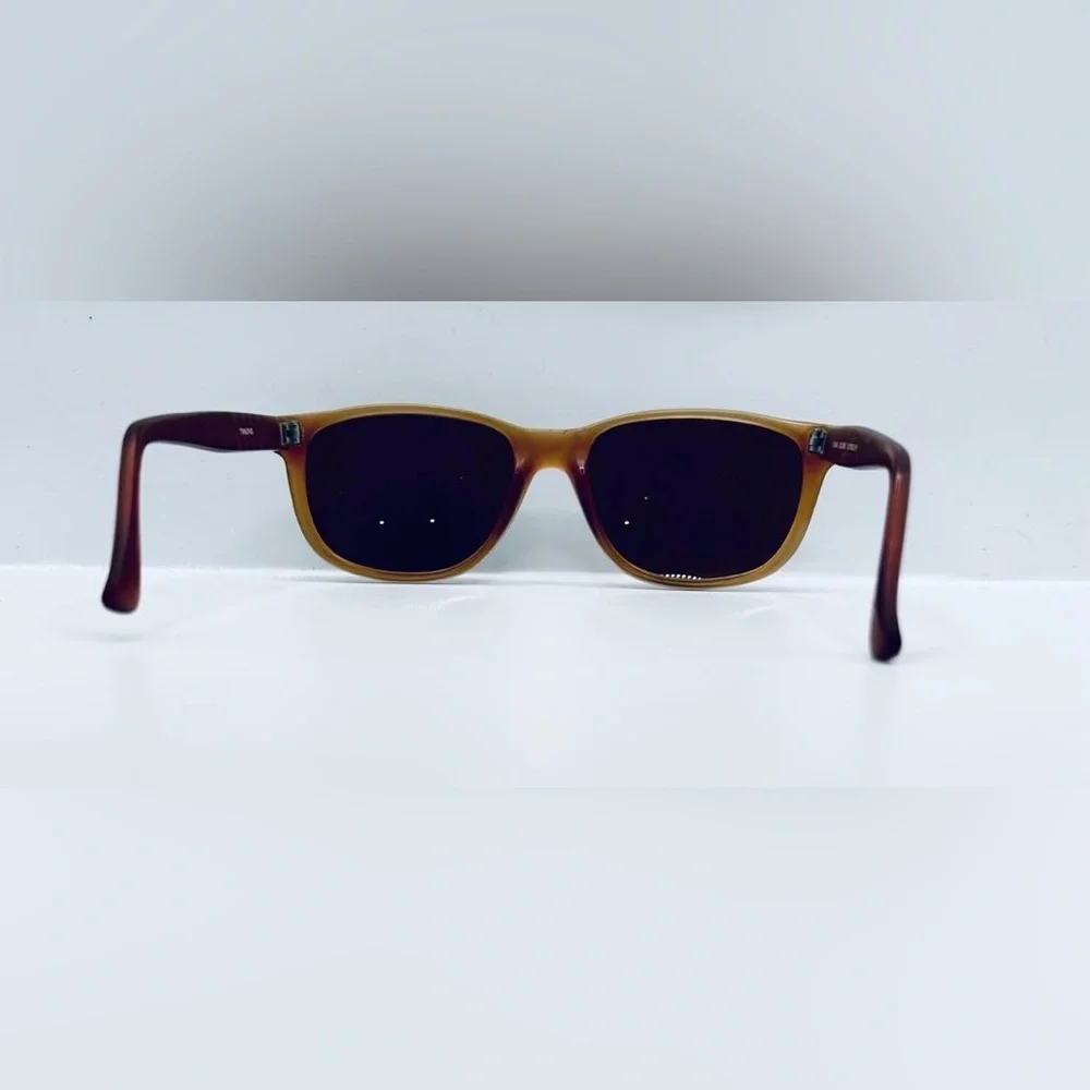 Vintage Visual Scene Brown Oval Sunglasses Frames Only